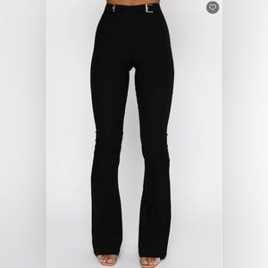 White Fox Boutique Satisfy Me Pants in Black